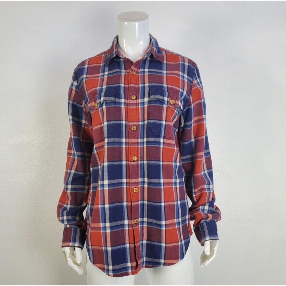Men's J. Crew Red Plaid Button-Up Shirt